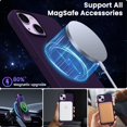 thumbnail image 3 of Magnetic Case for iPhone 14 Plus Case [Compatible with MagSafe] with Screen Protector, Liquid Silicone 3 Layers Full Covered Gel Rubber Shockproof Protective Case Cover 6.7 inch-Elderberry, 3 of 13