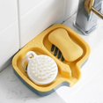 thumbnail image 5 of Drain Double Soaps Box Dismountable Anti-slip Storage Box for Sink Accessories, 5 of 5