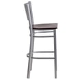 thumbnail image 3 of Bowery Hill Tabouret de Bar en Acajou et Argent, 3 of 5