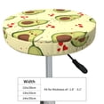 thumbnail image 4 of Balery Avocados And Hearts Round Bar Stool Seat Covers Velvet Fabric Adjustable Protects from Scratches and Stains for 14-17 Inch Chair-12 inch, 4 of 7