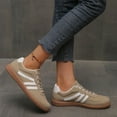thumbnail image 5 of Women's Fashionable Lace Up Low Top Casual Flat Sneakers, Comfortable Sports Walking Shoes for Daily Wear, Female Round Toe Shoes, 5 of 11