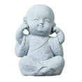 thumbnail image 1 of Little Monk Statue Chinese Style Sculpture Decoration Adorable Buddha For Home, 1 of 8