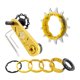 thumbnail image 2 of Juego de Piñones de Cassette para Bicicleta Sunnimix Ajustador de Conversión de Piñón Tensor de Cadena 13T Dorado, 2 of 8
