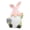 T267B, variant on Easter-Bunny-Ornament Resin Bunny-Dwarf-Doll Figurines Easter Home-Decor Farmhouse-Rustic Cute Easter with