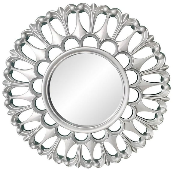 Decorative Hanging Circle Wall Mirror Small Vintage Frame Mirror Easy Mounting Great for Bathroom, Home Decor - B