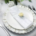 thumbnail image 5 of Balsa Circle 5 Pieces 20" x 20" White Crinkle Accordion Taffeta Table Napkins, 5 of 8