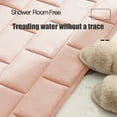 thumbnail image 5 of Bathroom Water-Absorbent Door Mat, Dry Entry Mat, Non-Slip Shower Rug, Water Absorbent Floor Mat, Solid Color, For Toilet Washroom, Machine Washable, Soft, 5 of 6