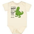 thumbnail image 3 of Inktastic T-Rex Can't Clap Boys or Girls Baby Bodysuit, 3 of 5