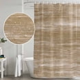 thumbnail image 4 of Brown Shower Curtain Set - Long 72" x 84" Washable Bathtub Curtain with 12 Hooks, Vintage Modern Abstract Art Ombre Waterproof Fabric Stall Shower Curtains for Bathroom/Bathtub Décor, 4 of 6