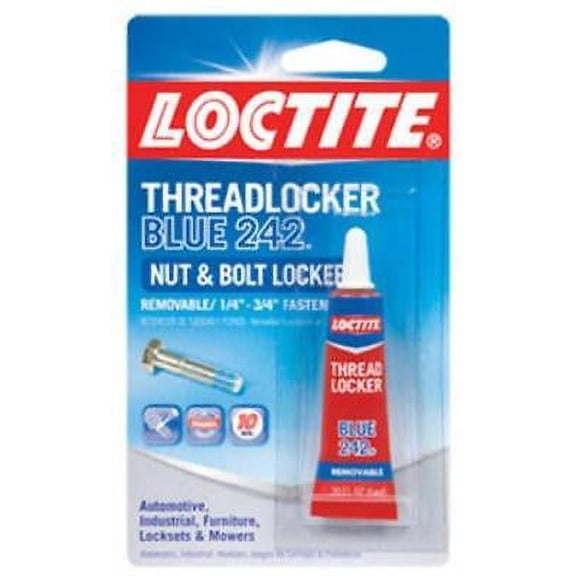 Loctite 6 ml Threadlocker Blue 242 Designed For The Locking and Sealing 2PK