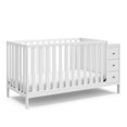 thumbnail image 1 of Stork Craft USA Malibu Bois 3-en-1 Personnalisable Convertible Lit de Rangement - Blanc, 1 of 9
