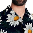 thumbnail image 5 of Daisy Men's Short Sleeve Button Down Poplin Hawaiian Shirt for Summer Beach, Casual Printed Unisex Style, 5 of 6