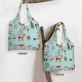 thumbnail image 3 of Xecao's Christmas Winter Animals Canvas Tote Bag is a versatile choice for women, serving as a stylish beach bag, shopping bag,and reusable grocery bag., 3 of 5