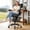 Black, variant on COOLHUT High Back Office Chair with Flip-Up Armrests, PU Leather Executive Ergonomic Computer Chair, Features Lumbar Support, Adjustable Foot Ring for Standing Desks, Home Offices, Black