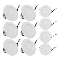 HOMEMAXS 10 pcs Led Down Light Led Living Room Lamp Ceiling Light With Junction Box White Flush Mount Ceiling Light For Living Room