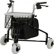 NOVA Medical Products Traveler 3-wheel walker, Black