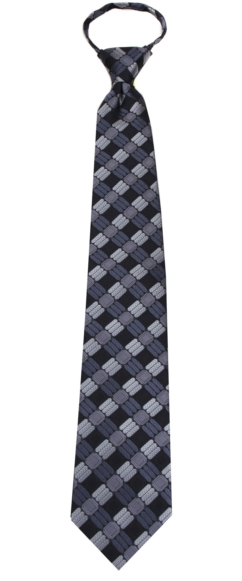 Mens Black Pattern Designer Zipper Zip Up Necktie Ties - Walmart.com