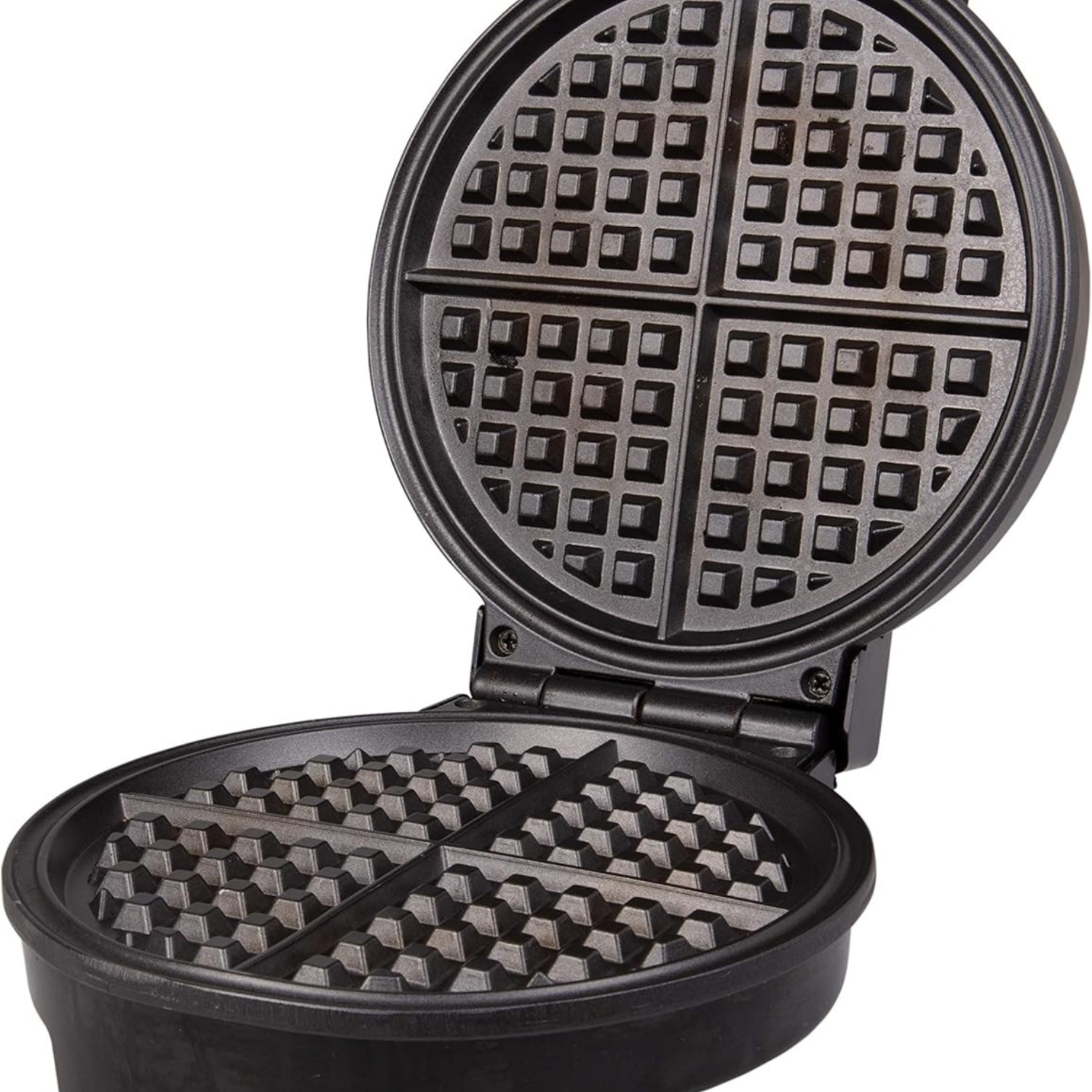 Waffle Maker- Makes 7 Inch Thin, Style Waffles for Holiday Breakfast- Waffler Iron w Adjustable Temperature Control, Easy to Use Kitchen Essential