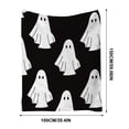 thumbnail image 3 of Halloween Fleece Blanket 78x59in Soft Throw for Couch Bedroom, Warm Plush Flannel Blanket with Halloween Print, Lightweight Home Decor Gift by OVFUIZ, 3 of 9