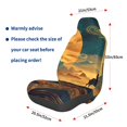 thumbnail image 3 of Fuzoiu Sunset Desert Journey Print Elastic Car Seat Covers, Seat Cover Protector,Universal Fit Interior Covers for Most Cars,Washable Seat Cover Non Slip for SUV,Sedan,Van, 3 of 5