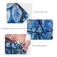 thumbnail image 5 of Ckdifva Blue Floral Flowers Yoga Pants with Pockets for Women Workout Athletic Yoga Leggings, 5 of 7