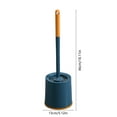 thumbnail image 3 of Toilet Brush Wall Mounted, Long Handle Bathroom Cleaning Brush with Dense Bristles for Tight Space and No Dead Angle Cleaning, Toilet Bowl Cleaner with Base for Bathroom Home Apartment, 3 of 6