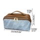 thumbnail image 2 of Uuiauoio PU Leather Travel Makeup Bag, Large Capacity Cosmetic Bag for Women, Waterproof Portable Pouch with Divider, Toiletry Organizer with Handle, 2 of 6