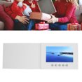 thumbnail image 3 of Video Greeting Card, Electronic Greeting Card with LCD Screen, 720P HD Video Playback, Built In Speaker, Electronic Video Brochure with 128M Memory for Weddings, Anniversaries, 3 of 7