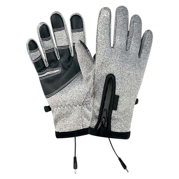Guantes calefactores eléctricos USB Guantes calefactores Guantes cálidos para deportes de invierno al aire libre Esquí Guantes para no montar a caballo Mitones cálidos