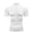 WHITE, variant on Compression Shirt Men Running Short Sleeve T-shirt Gym Clothes Summer Tight Fitness Polo Shirt Quick Dry Bodybuilding Muscle Tee