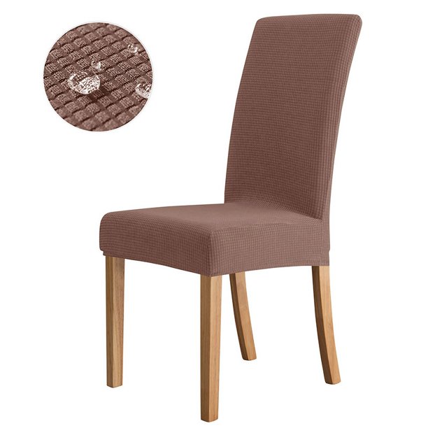 Funda elástica para silla de comedor de hotel para el hogar, funda impermeable de franela con grano de maíz
