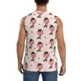 thumbnail image 4 of Goofa Dachshund Dog Heart Printed Men's Sleeveless T-Shirt - Athletic Gym Workout Tank Top for Men - Moisture-Wicking, UPF 30+ Quick-Dry Muscle Tee-Small, 4 of 8