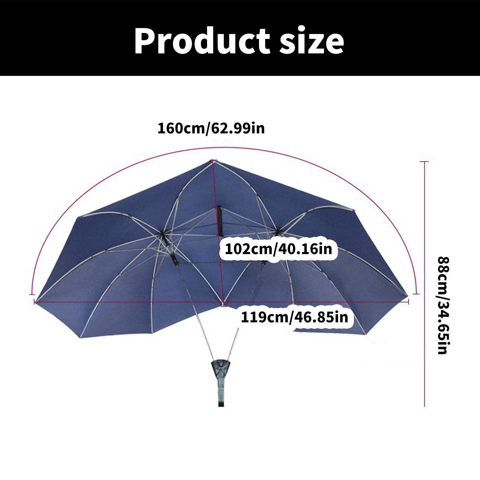 Acahhotxx Couple Canopy, Automatic Couple Umbrella With Easily Open/Close Umbrella Windproof Umbrella Waterproof Designs For 2Person Canopies