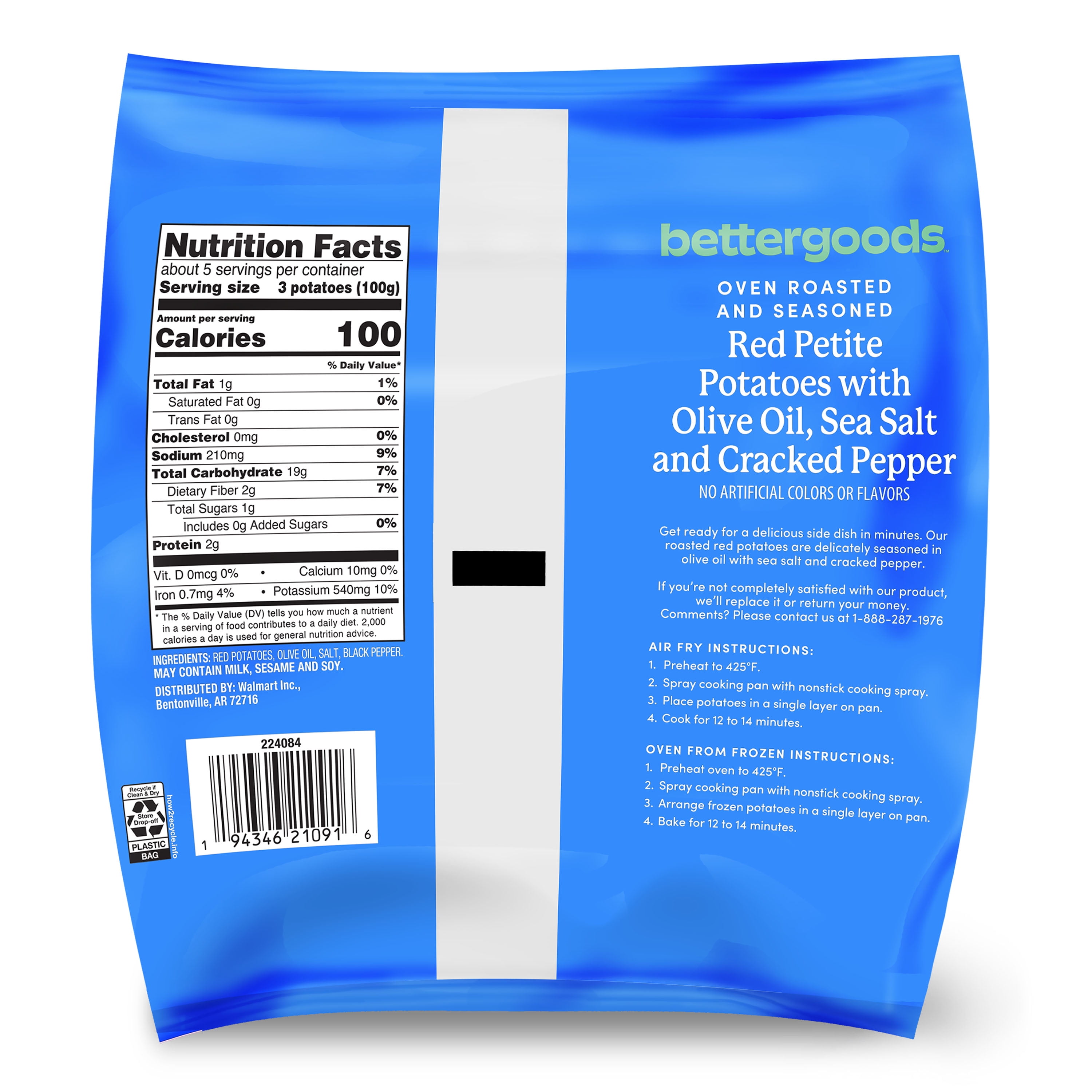 bettergoods Roasted Redskin Potato Pre-Seasoned with Salt & Pepper (Frozen)