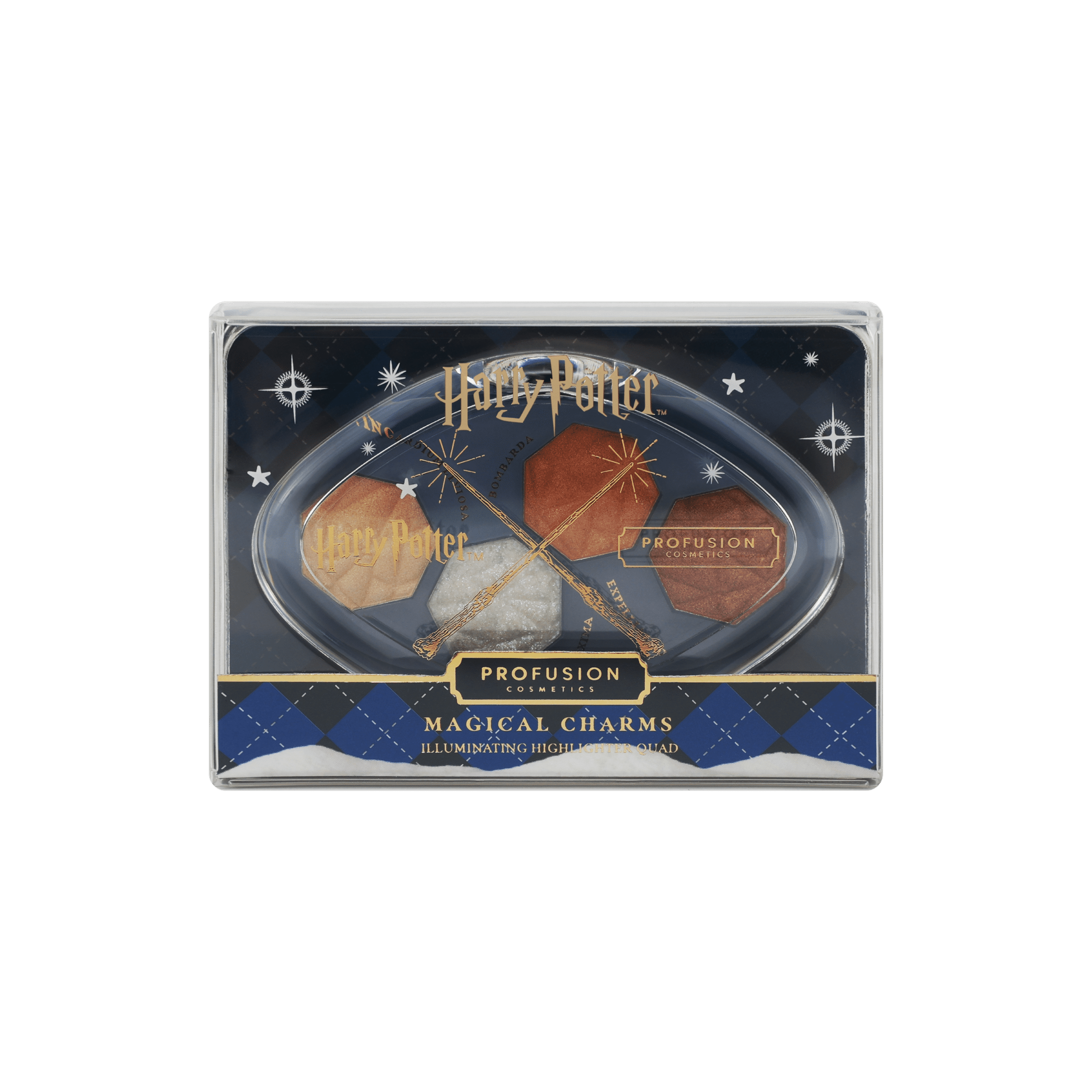 Profusion Cosmetics Harry Potter Holiday Magical Charms Illuminating Highlighter Quad