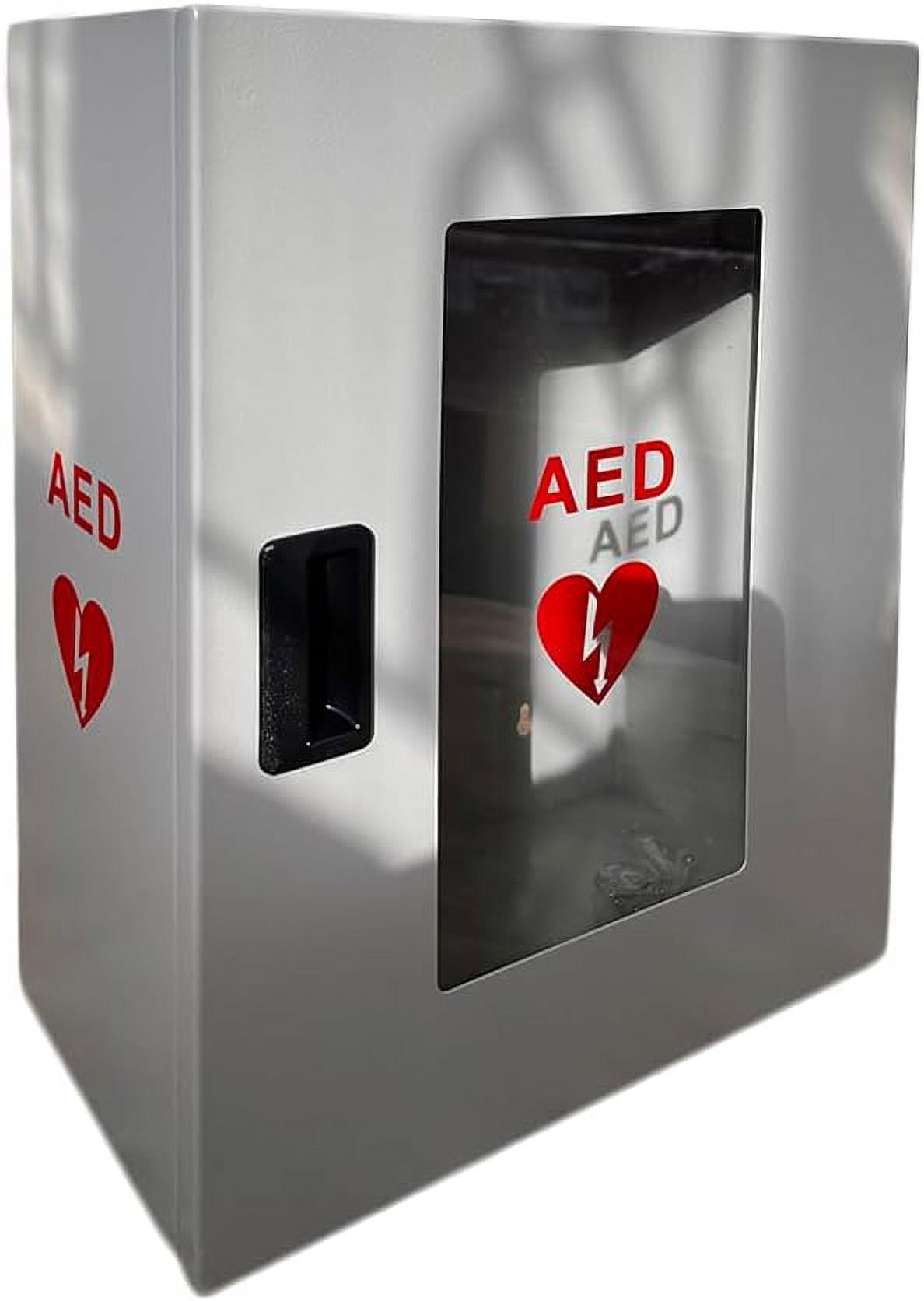 ISOP AED Defibrillator Storage Cabinet | Wall Mounted First Aid Box | Universal Cabinet for Emergency Equipment Fire Ladder, Evacuation Set or Rescue Survival Kit | Emergency Escape Ladder Locker