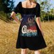 thumbnail image 5 of Vestido de manga corta de la gira de Chicago Earth Wind Inewstv. Vestidos sueltos para mujer. Vestidos para mujer. Vestido., 5 of 7