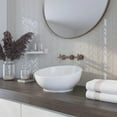 thumbnail image 4 of Apollo Tile   5 pack 10.4-in x 10.4-in White Chevron Polished and Matte Finished Glass Mosaic Tile (3.76 Sq ft/case), 4 of 4