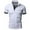 White, variant on Kovlvoll Shirts for Men Summer Plus Size Solid Color Button V Neck Short Sleeve Shirt Loose Casual Tops