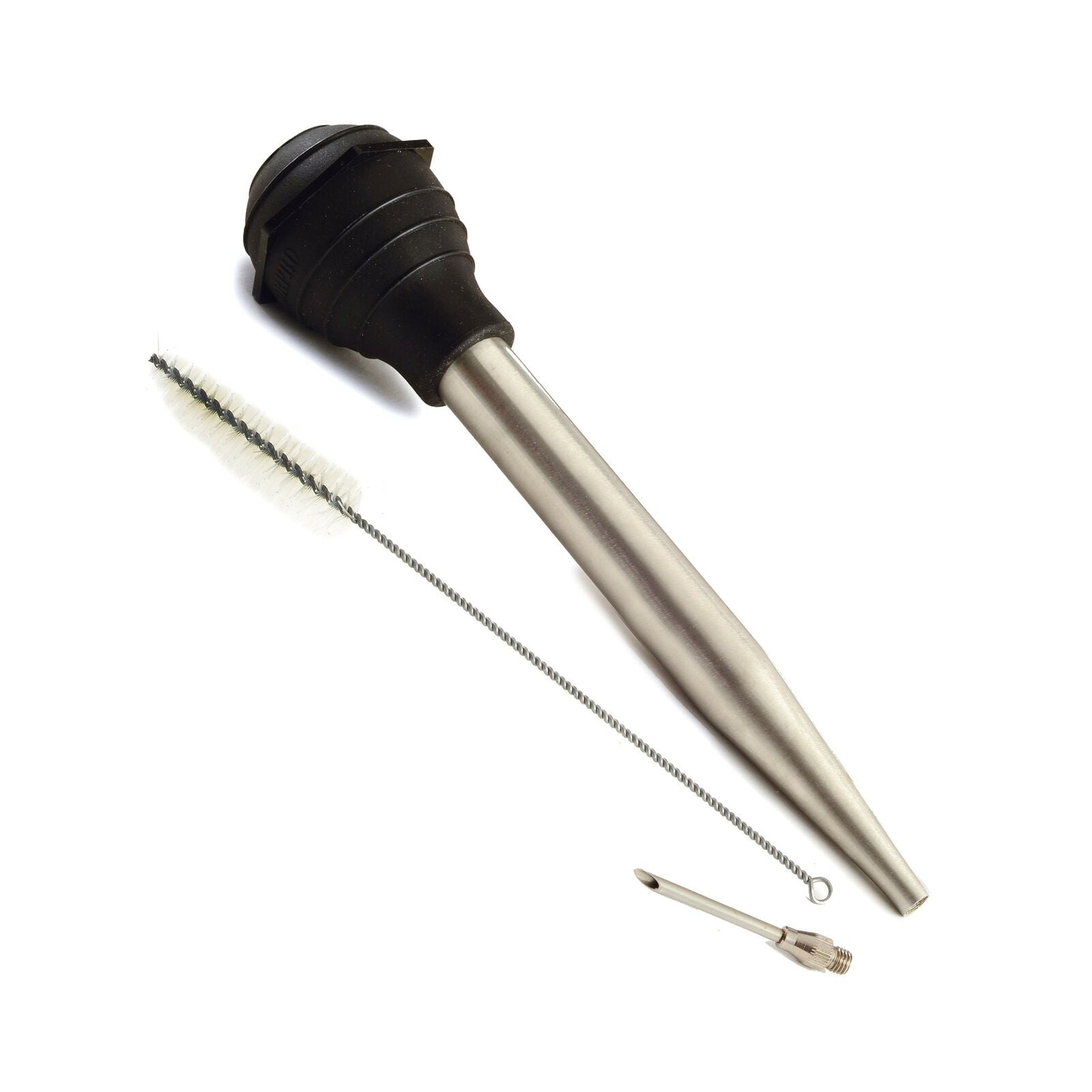 Norpro Deluxe Stainless Steel Baster with Injector and Cleaning Brush 1