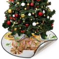thumbnail image 5 of Coolnut Autumn Watercolor Pumpkin Christmas Tree Mats Waterproof Tree Skirt, Thanksgiving Fruit Cart Xmas Tree Stand Tray Mat Floor Protector Pad for Holiday Party Decoration, 28.3", 5 of 6