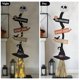thumbnail image 4 of Halloween Decorations -Lighted Halloween Wooden Witchs Broom for Porch Yard Decor - Spooky Light up Halloween Witch Decorations, 4 of 5