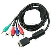 Ypbpr for PS2/PS3/PS3 Slim HDTV-Ready TV HD Component AV Cable 5-Wire 6FT Black