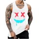 thumbnail image 1 of Camisetas de Tanque de los Hombres Tanque de los Hombres Incolor Gradiente de Impresión Cuello Redondo Correa Delgada Fuga Atrás Regular Casual Deportes Blusas de Tanque, 1 of 5