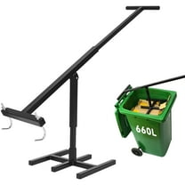 IAJXWI Manual Trash Compactor, Waste Recycling Hand Tool, Touchless Trash Bin Compactor for 120-660L Wheelie Bins, for Home, Kitchen, Restaurant