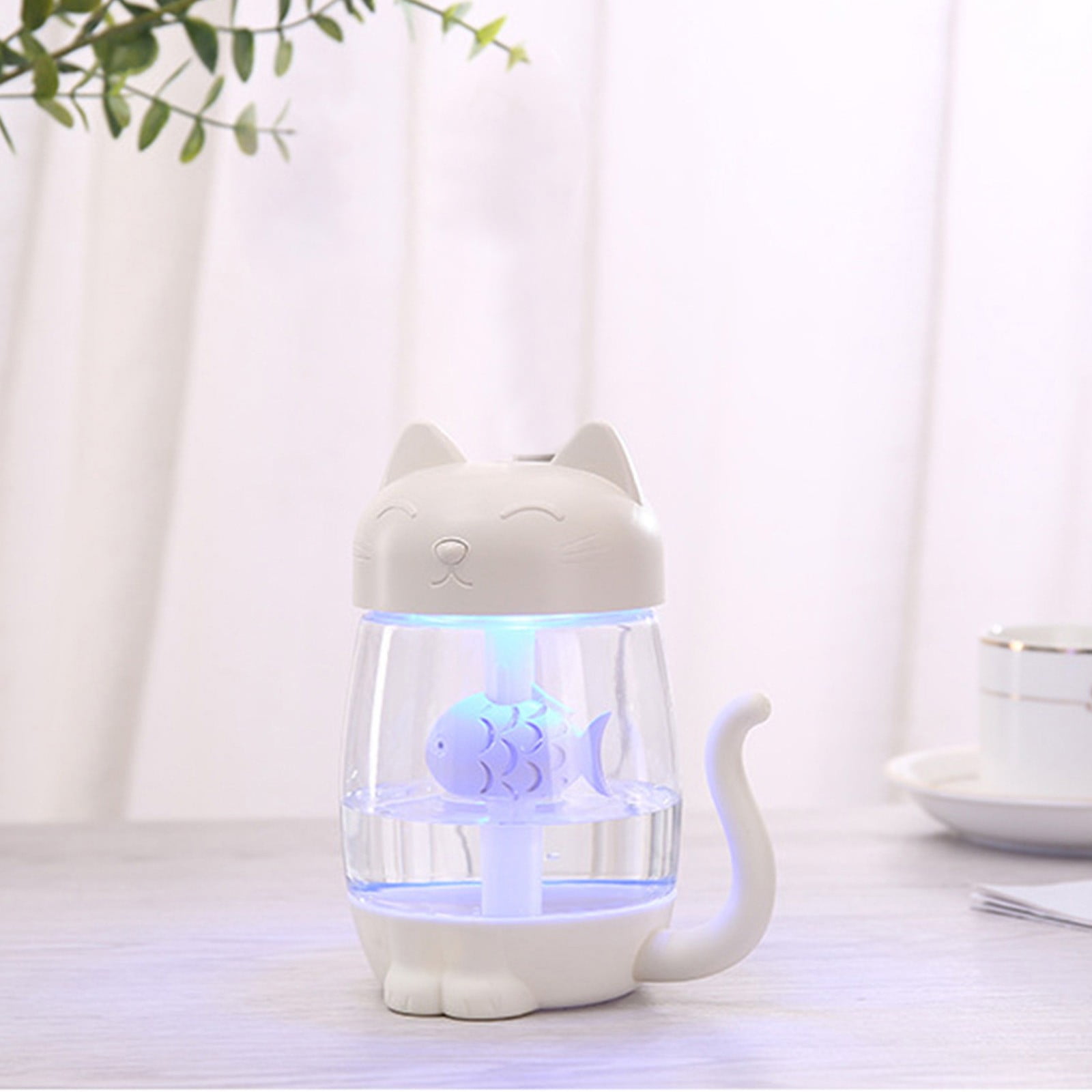 Humidifiers for Bedroom LED Colorful Home Aromatherapy Humidifier, USB Multifunctional Cute Humidifier With Fan & Desk Lamp, Decoration For Car, Office,