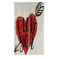 thumbnail image 1 of ABPHQTO Te amo Letras Feliz Día de San Valentín Japonés Noren Cortina Puerta Ventana Tratamiento Cortinas 85x150 cm, 1 of 1