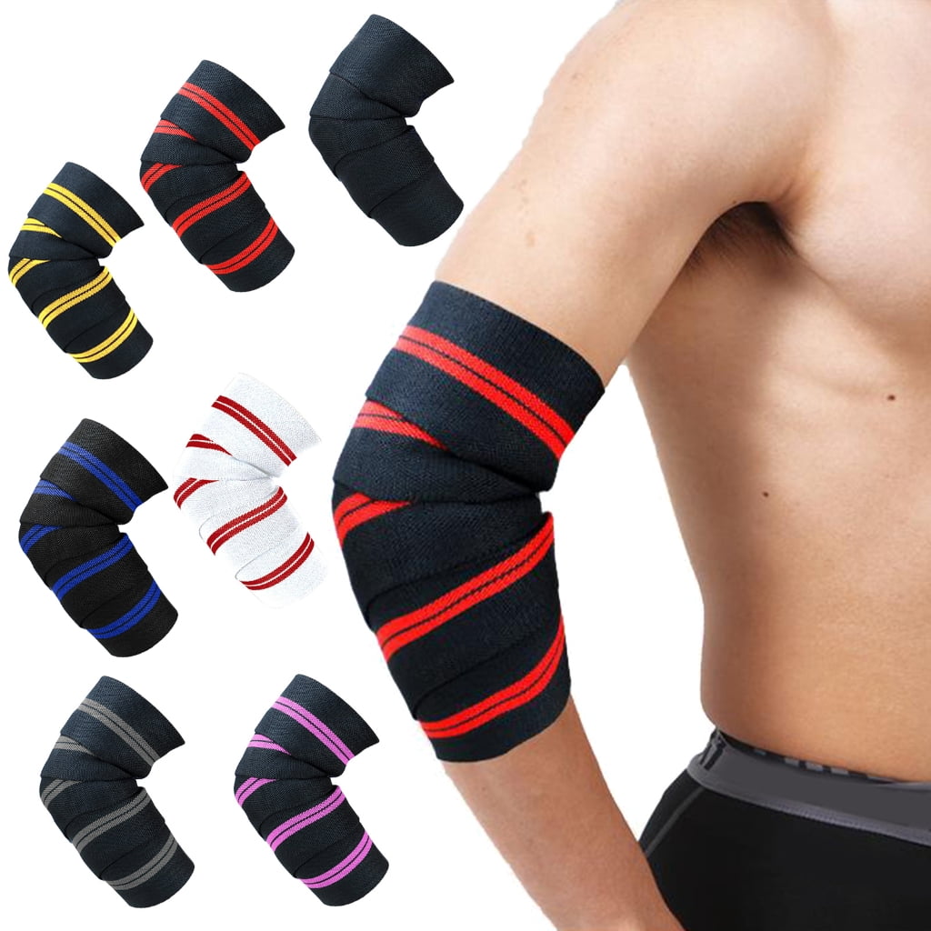 WINDLAND Elbow Sleeve, Adjustable Elbow Wraps Weightlifting Supportive Elbow Strap Brace