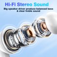 thumbnail image 4 of SUGIFT Wireless Earbuds Bluetooth Headphones Premium Fidelity Sound Quality with Charging Case,White, 4 of 9