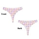 thumbnail image 3 of Balery Heart Buffalo Plaid Tangas de Algodón para Mujer con Estampado – Ropa Interior Sexy, Transpirable, G-string-X-Large, 3 of 6